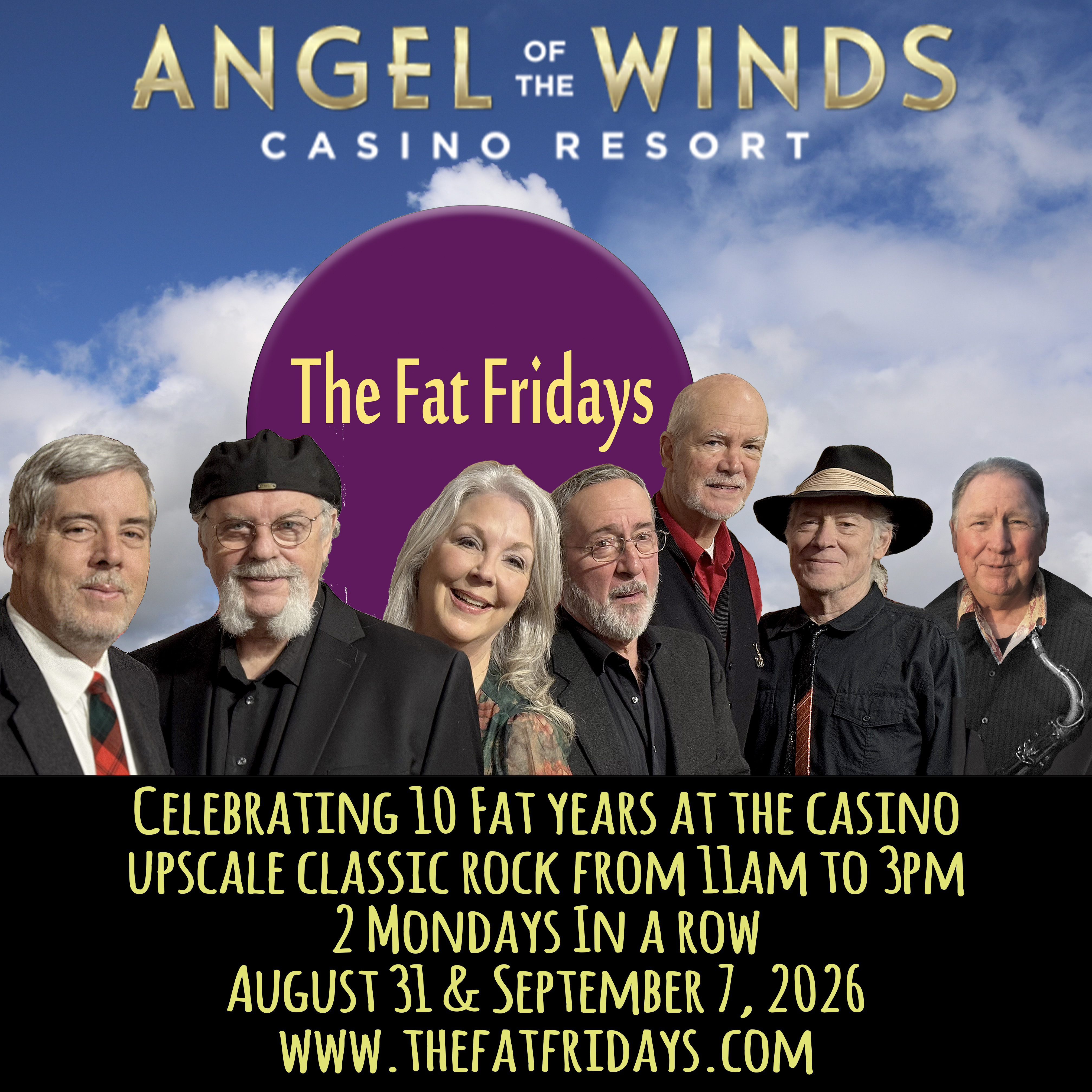 The Fat Fridays band plays the Heart of Anacortes 8-8-2026